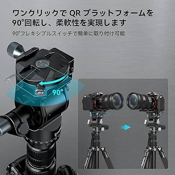 Amazon | SmallRig ビデオ三脚キット CT195 FreeBlazer 73インチ